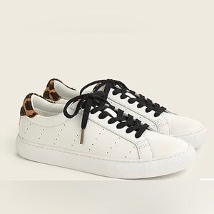 J Crew Saturday Sneakers with Leopard